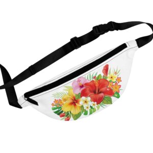 Tropical Floral Fanny Pack - Perfect for Vacations & Festivals
