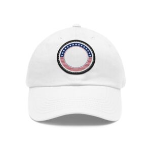 Hat with Leather Patch (Round)