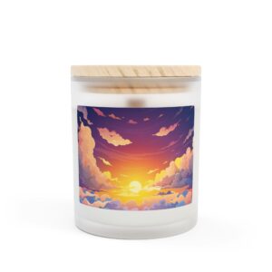 Sunset Serenity 11oz Frosted Glass Candle